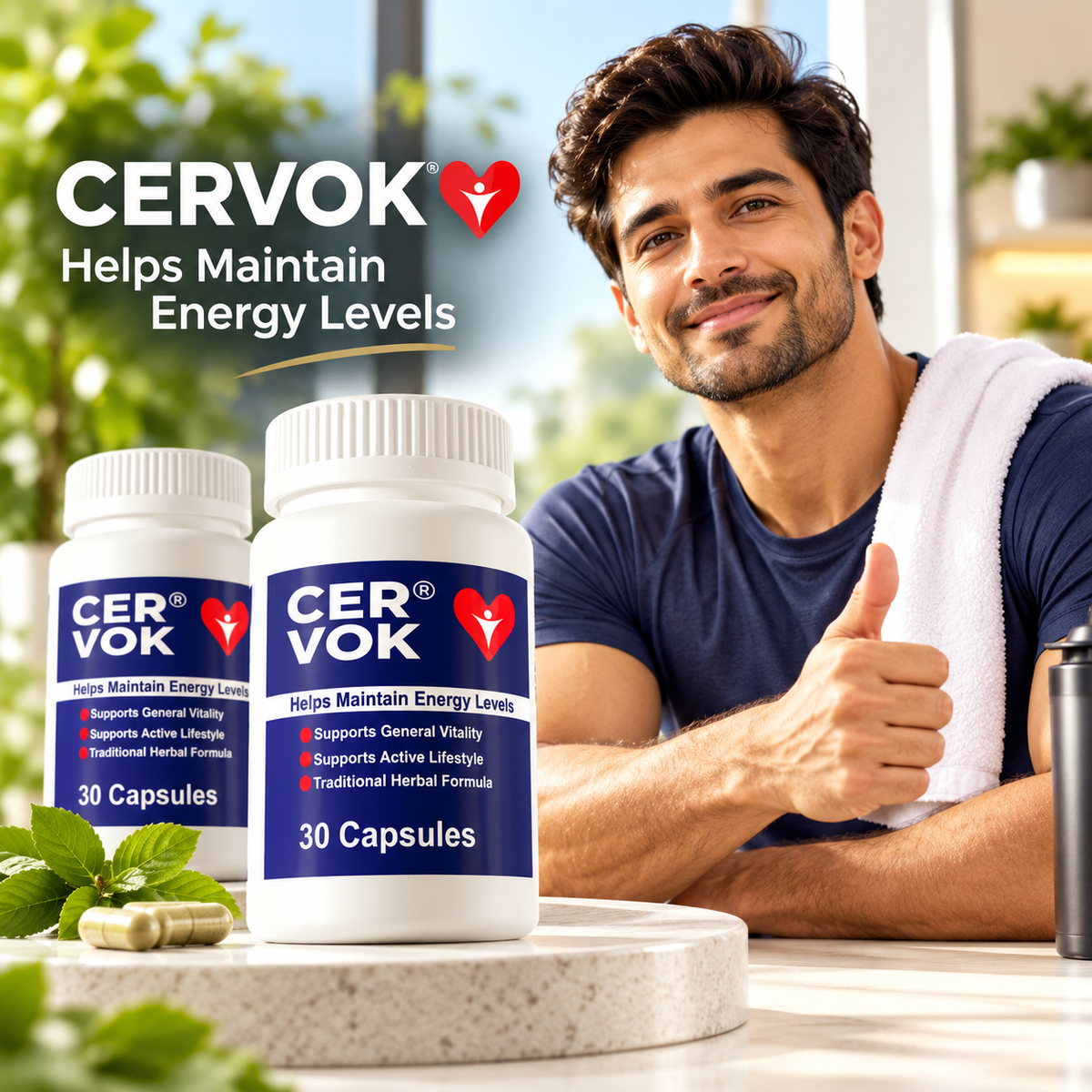 CERVOK – Energy & Vitality Support | 30 Capsules