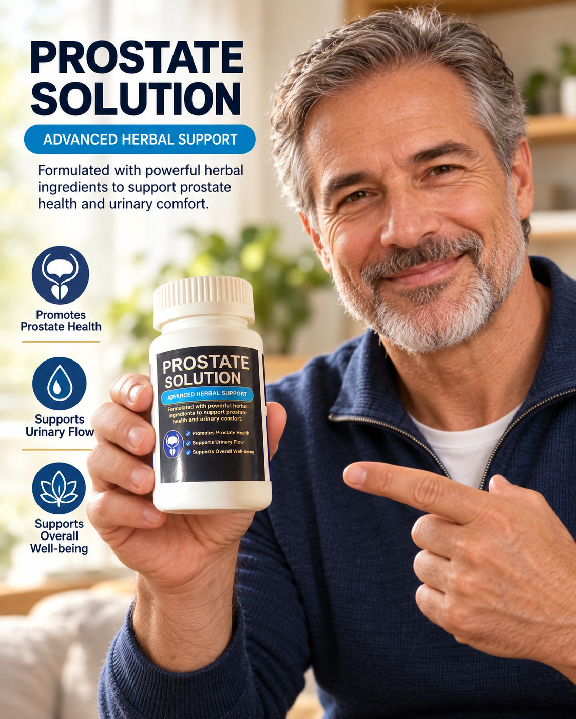 Prostate Solution – Advanced Herbal Support Supplement