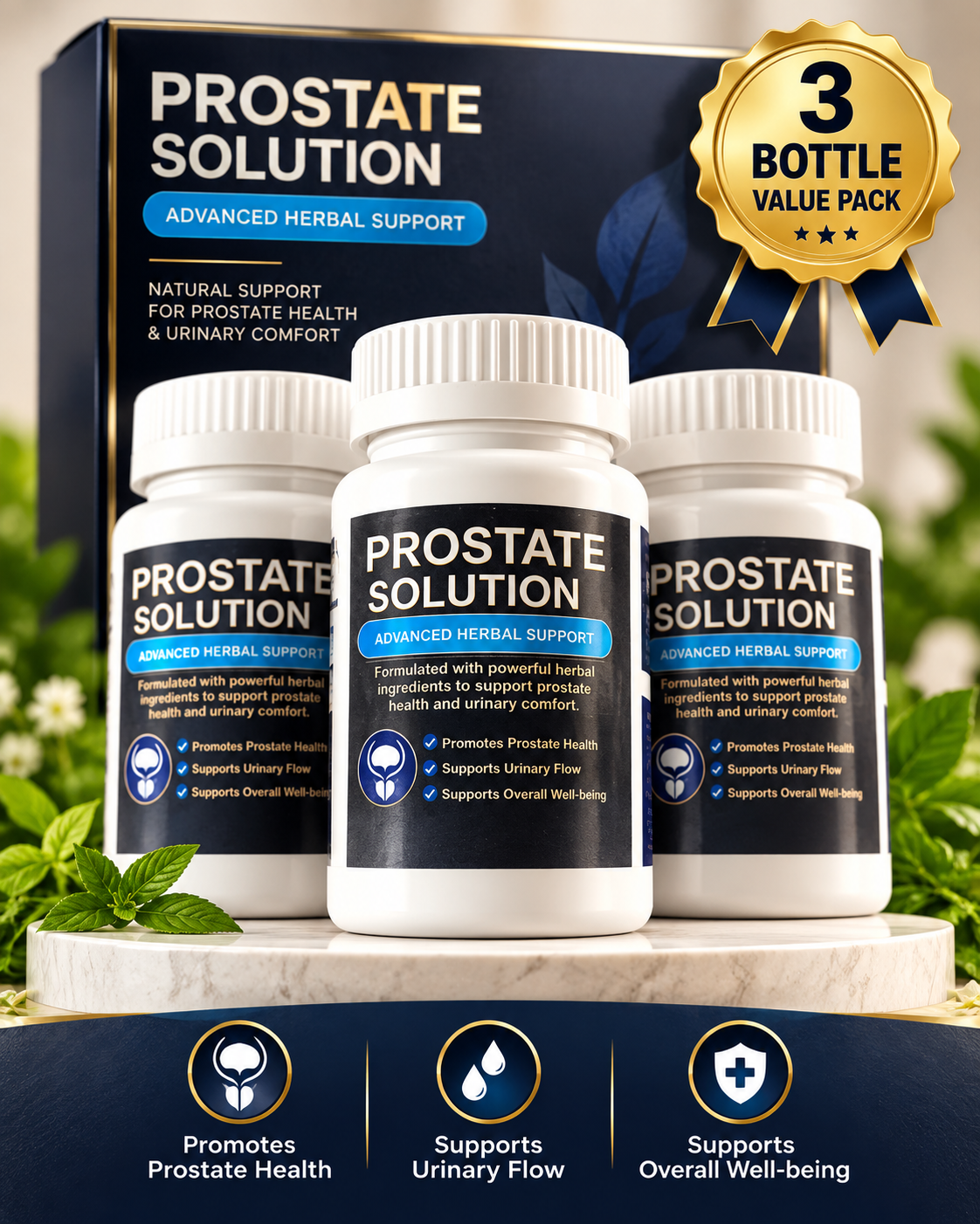 Prostate Solution – Advanced Herbal Support Supplement