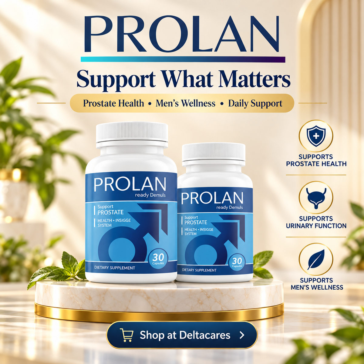 PROLAN – Men’s Prostate & Daily Wellness Support | 30 Capsules